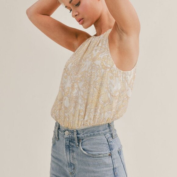 Sage The Label Lemon Grove Bodysuit in Yellow Ivory - Picture 4 of 6